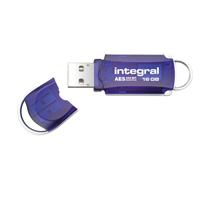 Integral Blue Courier FIPS 197 Encrypted USB Flash Drive 16GB INFD16GBCOUAT Integral Blue Courier FIPS 197 Encrypted USB Flash Drive 16GB INFD16GBCOUAT