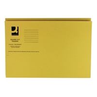 Q-Connect Square Cut Folder Medium Weight 250gsm Foolscap Yellow KF01185 Q-Connect Square Cut Folder Medium Weight 250gsm Foolscap Yellow KF01185